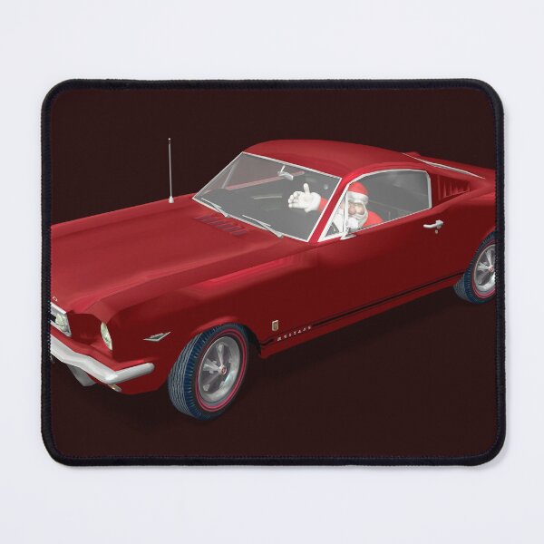 Item preview, Santa Claus Driving Ford Mustang designed and sold by Mythos57.