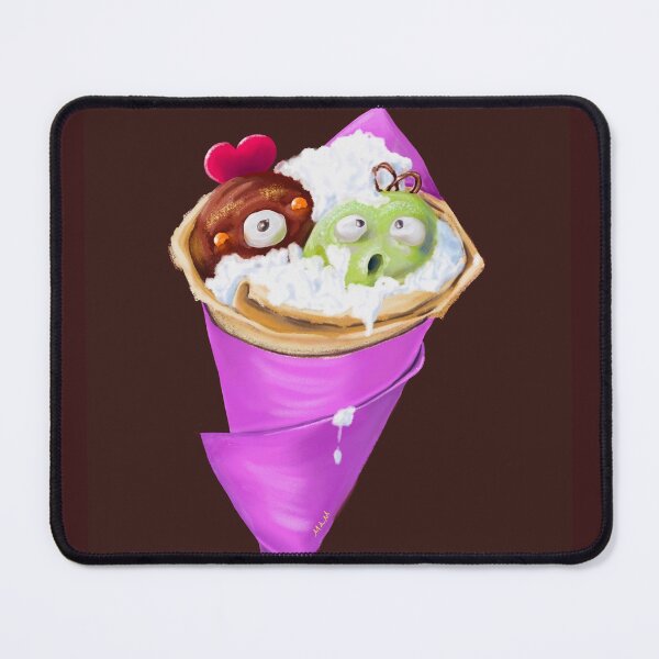 Item preview, Funny Ice Cream Face Crepe designed and sold by Anna Dreams_Art.