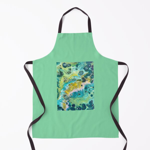 Item preview, Green Cells Abstract Fluid Artwork designed and sold by Adelle Smith.