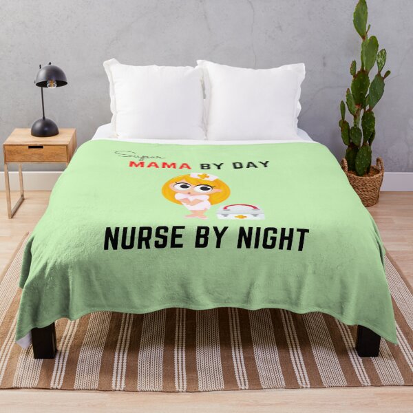 Item preview, Super Mama By Day Nurse By Night Essential T-shirt Gift For Nurses For Nursing Lovers For Working Mama designed and sold by Harmonystore.