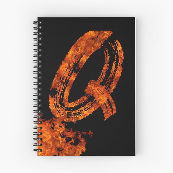 Item preview, Burning on Fire Letter Q designed and sold by hatimelhag.