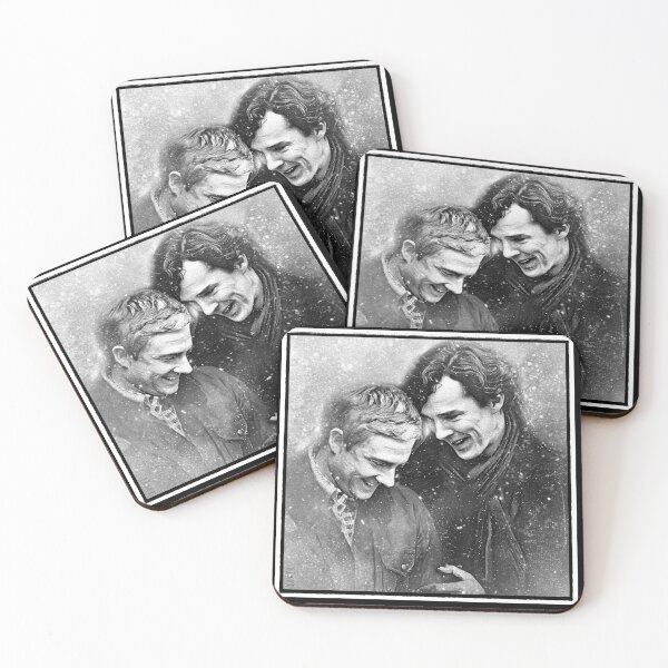 Item preview, Sherlock JohnLock Laughing in the Snow designed and sold by orionlodubyal.