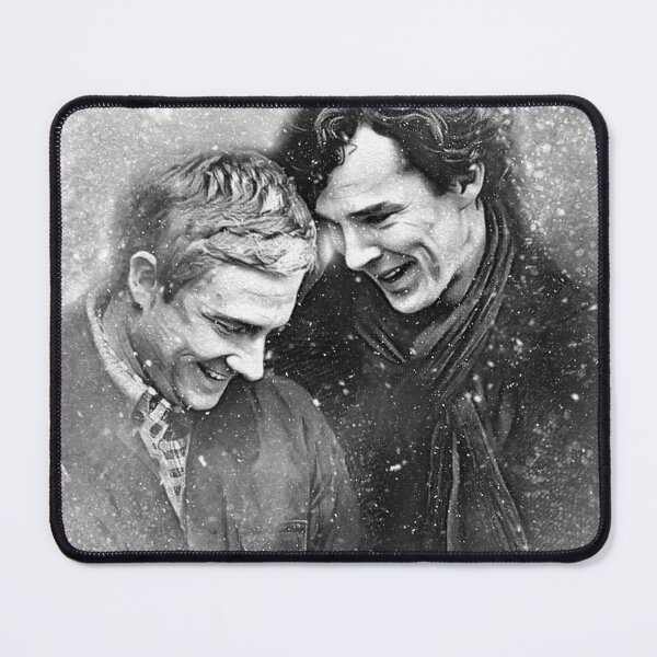 Item preview, Sherlock JohnLock Laughing in the Snow designed and sold by orionlodubyal.