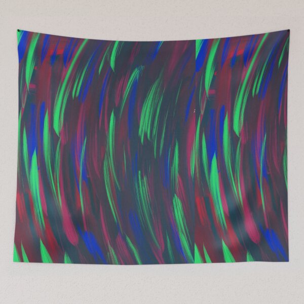 Item preview, Glow Neon Abstract Art Oil Paint Painting Colorful Design designed and sold by hopecope.