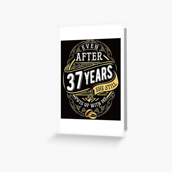 Funny Wedding Anniversary Gift 18 years Wedding Marriage Gift Essential  T-Shirt Greeting Card for Sale by Dee Lim