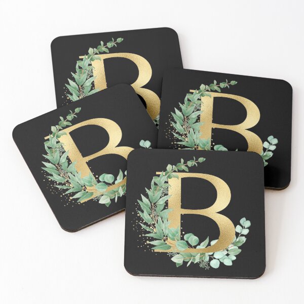 Item preview, watercolor  Gold  alphabet B letters,T-Shirt, women ,wedding, girls, Alphabet | Gold Letters. White Floral Alphabet   Clip art, Watercolor Flowers Alphabet Letters. designed and sold by giantdesigns.