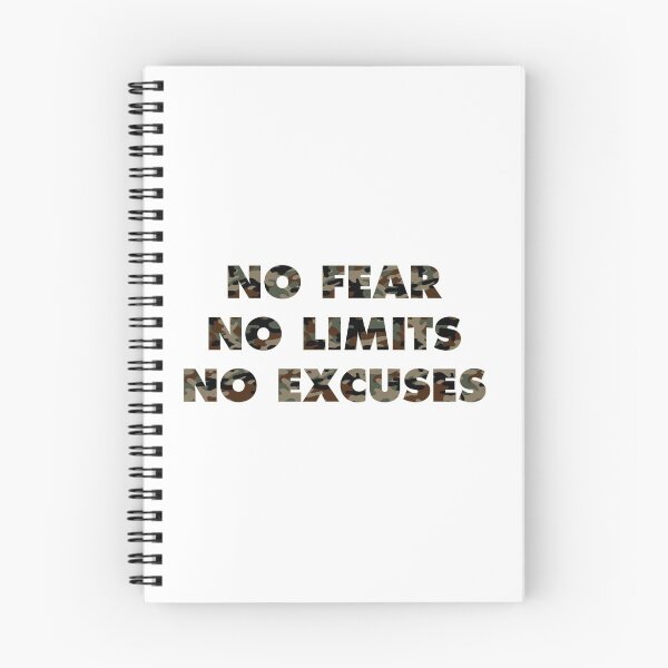 Item preview, No Fear No Limits No Excuses designed and sold by JollysMerch.