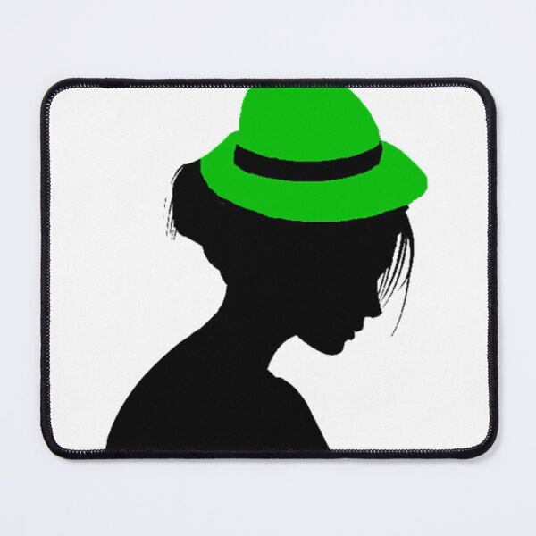 Item preview, LADY WITH GREEN HAT designed and sold by Adri Barnard.