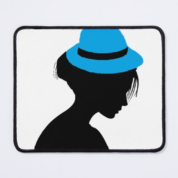 Item preview, LADY WITH BRIGHT BLUE HAT designed and sold by Adri Barnard.