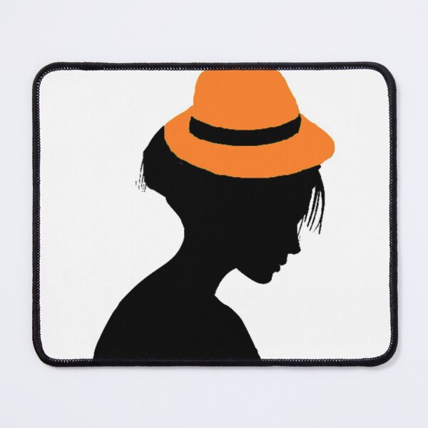 Item preview, LADY WITH ORANGE HAT designed and sold by Adri Barnard.