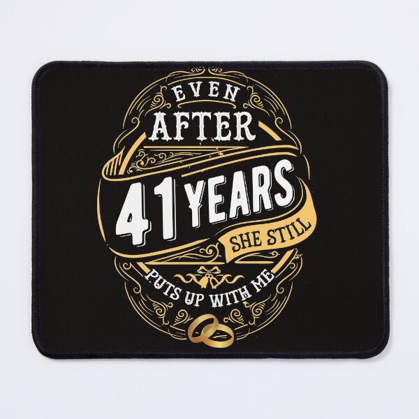 Item preview, Funny Wedding Anniversary Gift 41 years Wedding Marriage Gift Essential T-Shirt designed and sold by Dee Lim.