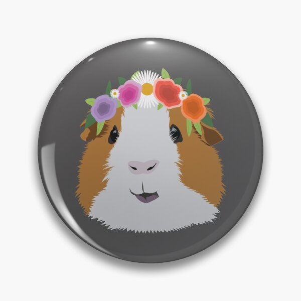 Item preview, Flower Crown Guinea Pig  designed and sold by KCPetPortraits.