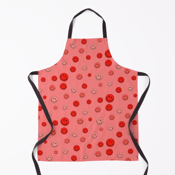 Item preview, Happy Smiley Emoji Faces Pattern Set Red Color designed and sold by Barolina.