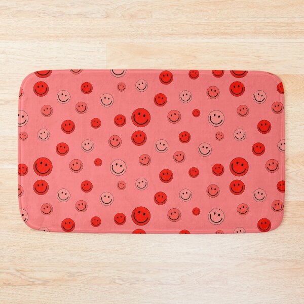 Item preview, Happy Smiley Emoji Faces Pattern Set Red Color designed and sold by Barolina.