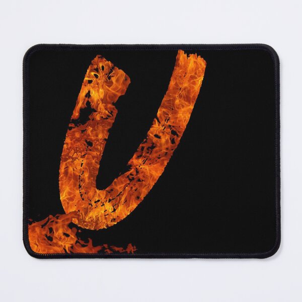 Item preview, Burning on Fire Letter U designed and sold by hatimelhag.