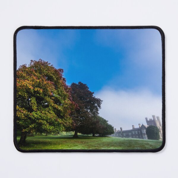 Item preview, A mysterious ancient castle in the morning mist behind the autumn-colored divine garden designed and sold by AlbertMi.