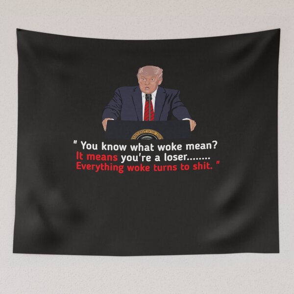 Item preview,  Funny Trump "Everything Woke Turns to Shit." DJT designed and sold by SarahMohanad.