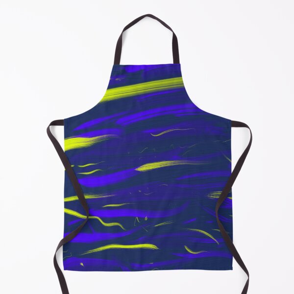 Item preview, Blue Yellow Ocean Waves Lakes Abstract Art Oil Painting Brush Strokes designed and sold by hopecope.