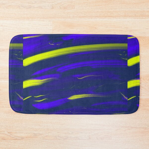 Item preview, Blue Yellow Ocean Waves Lakes Abstract Art Oil Painting Brush Strokes designed and sold by hopecope.