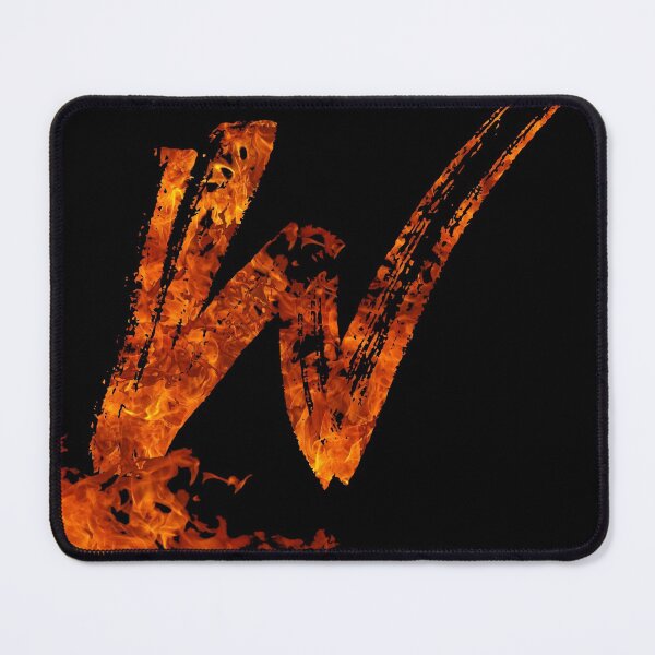Item preview, Burning on Fire Letter W designed and sold by hatimelhag.