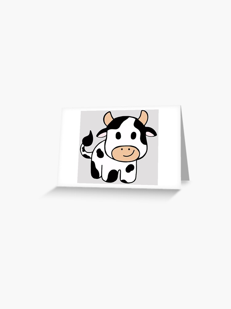 Cute cow, green cow, kawaii cow  Photographic Print for Sale by CastiloART