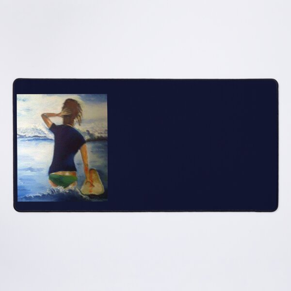 FUN LOVING,LAID-BACK,SANDY-HAIRED SURFER Desk Mat