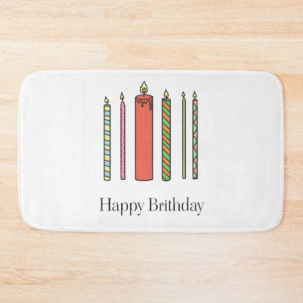Item preview, cute candle happy brithday card designed and sold by moonbean-art.