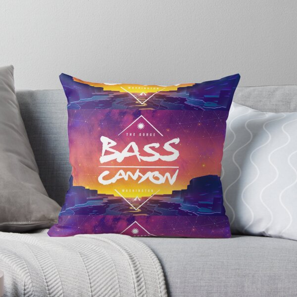 Bass Canyon Throw Pillow