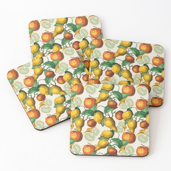 Item preview, Citrus fruit - Lemons and Oranges - Vintage style citrus pattern on white designed and sold by yennyz.