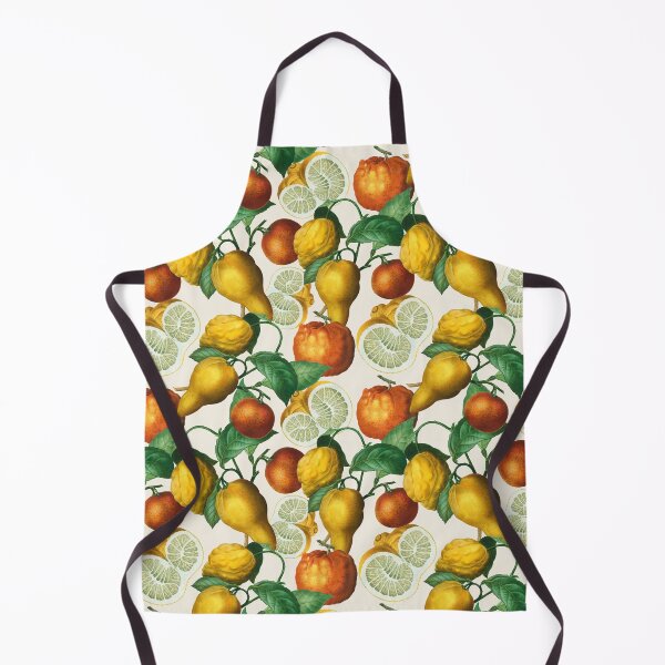 Item preview, Citrus fruit - Lemons and Oranges - Vintage style citrus pattern on white designed and sold by yennyz.