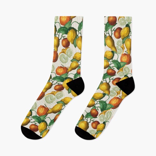 Item preview, Citrus fruit - Lemons and Oranges - Vintage style citrus pattern on white designed and sold by yennyz.