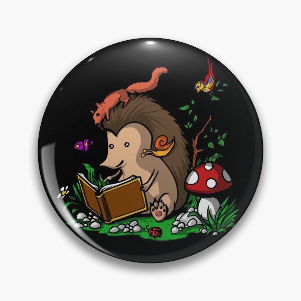Item preview, Hedgehog Reading Book designed and sold by underheaven.
