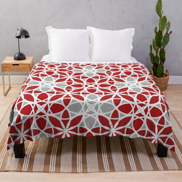 Item preview, Elegant, ornamental pattern, seed of life, burgundy, grey, white designed and sold by Svitac.