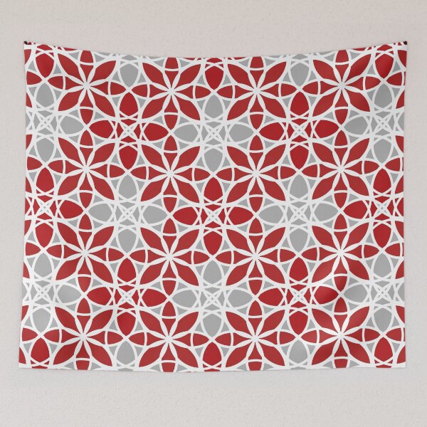 Item preview, Elegant, ornamental pattern, seed of life, burgundy, grey, white designed and sold by Svitac.