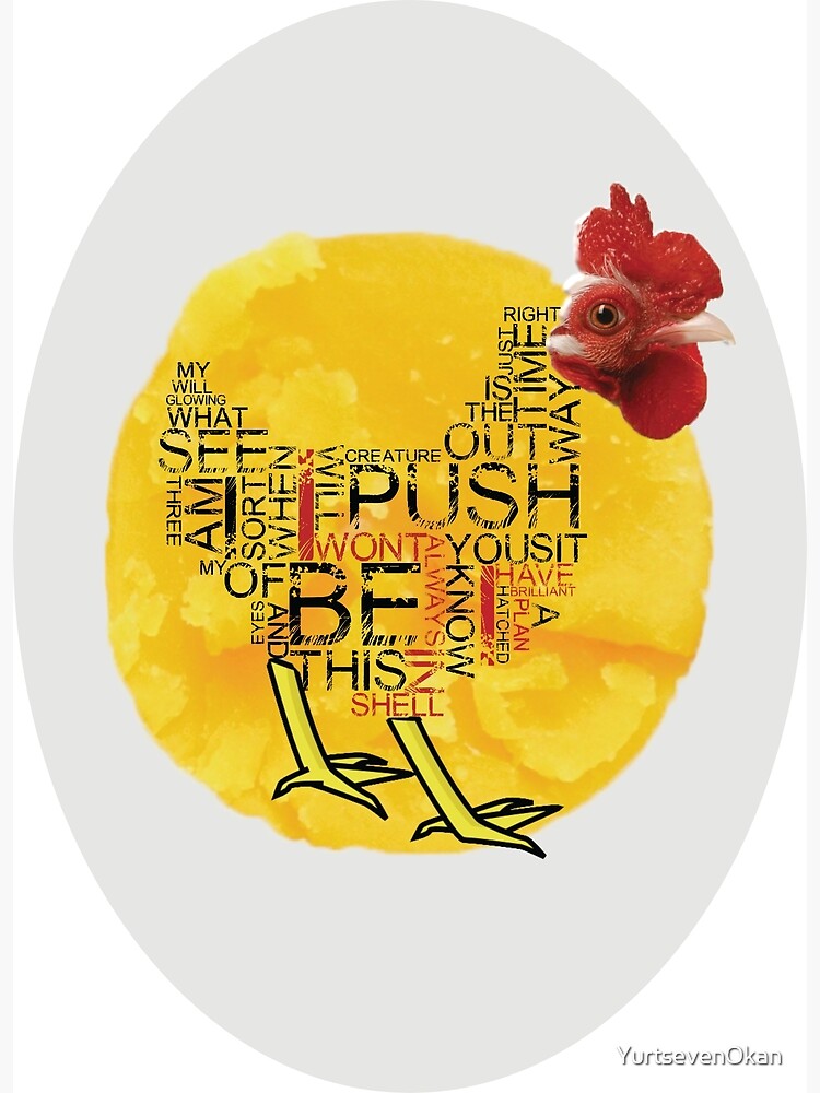 a-chicken-and-egg-situation-poster-for-sale-by-yurtsevenokan-redbubble