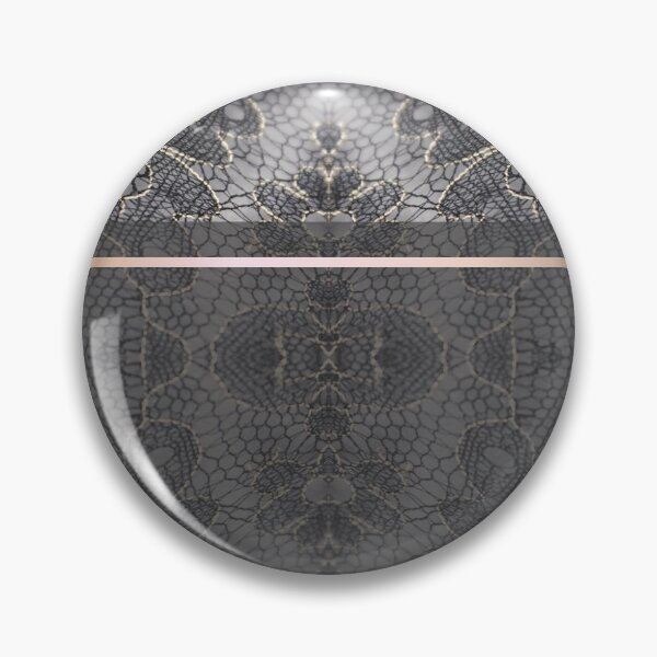 Item preview, Chic Blue Grey Rosegold Minimal Geometric Floral Lace Pattern  designed and sold by LaceySkies.