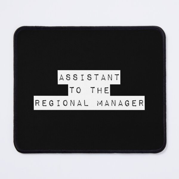 Item preview, Assistant to the Regional Manager (Black) designed and sold by quoteedesigns.