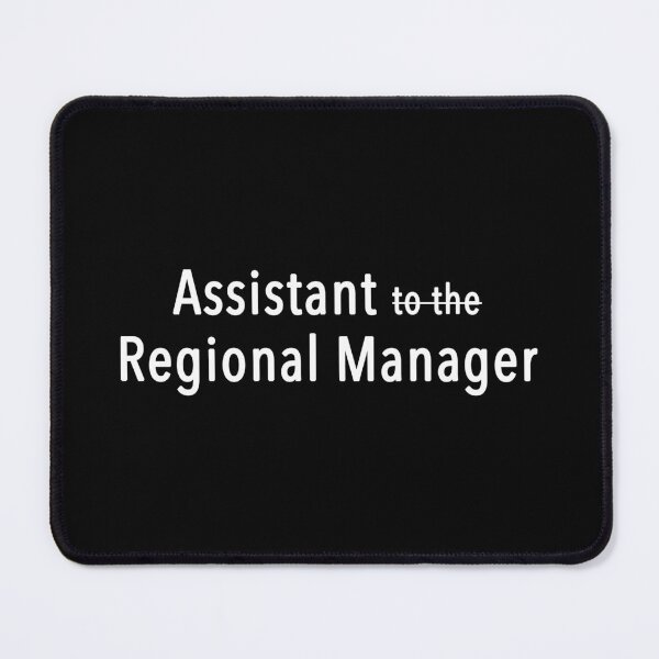 Item preview, Assistant to the Regional Manager (Black) designed and sold by quoteedesigns.