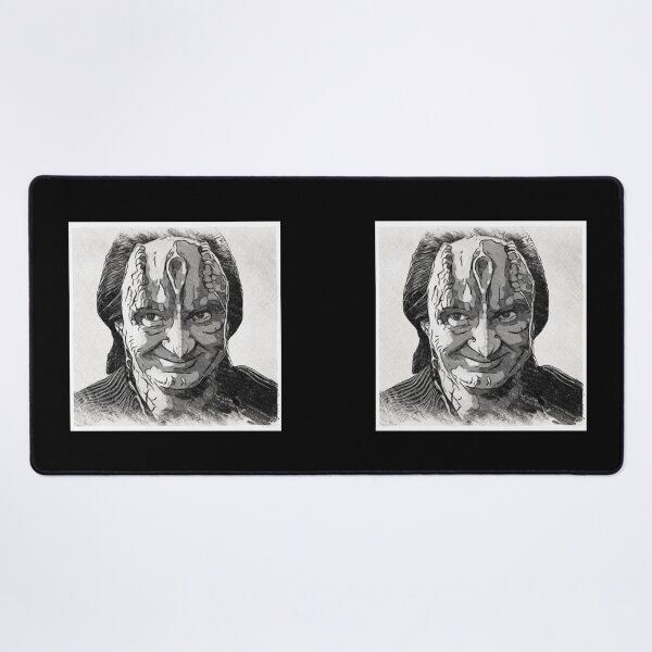 Item preview, Space Murder LIzard Spy Smirking Black and White Ink and Charcoal designed and sold by orionlodubyal.
