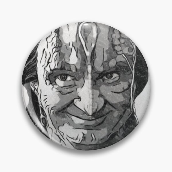 Item preview, Space Murder LIzard Spy Smirking Black and White Ink and Charcoal  designed and sold by orionlodubyal.