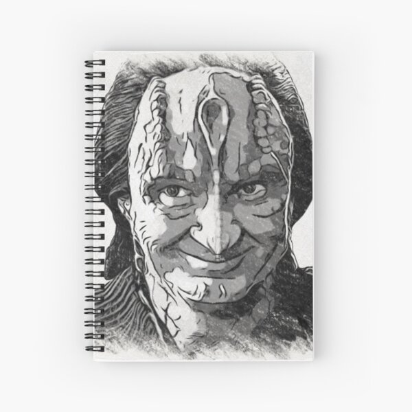 Item preview, Space Murder LIzard Spy Smirking Black and White Ink and Charcoal  designed and sold by orionlodubyal.