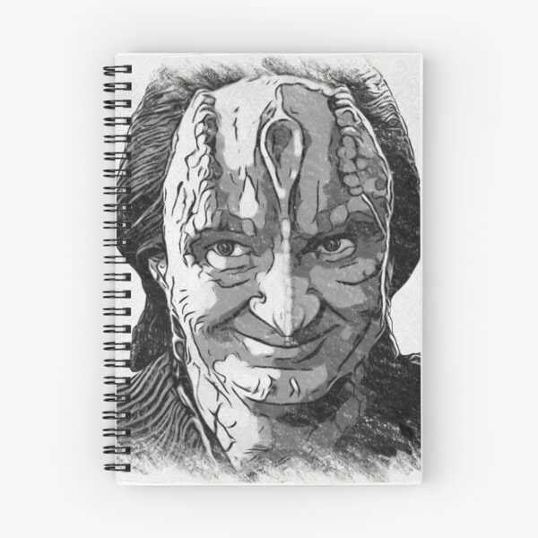 Item preview, Space Murder LIzard Spy Smirking Black and White Ink and Charcoal  designed and sold by orionlodubyal.