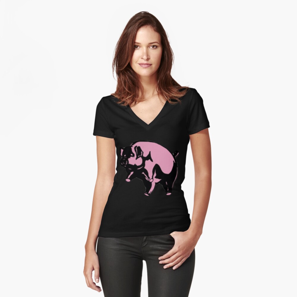 Item preview, Fitted V-Neck T-Shirt designed and sold by ChrisCutsDesign.