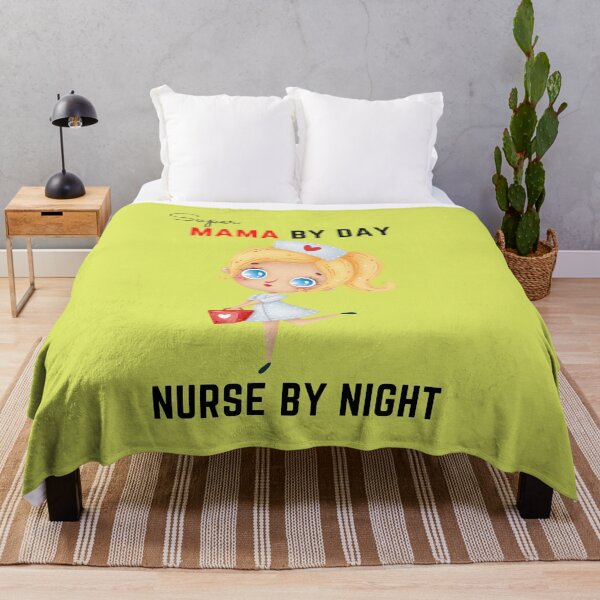 Item preview, Super Mama By Day Nurse By Night Essential T-shirt Gift For Nurses For Nursing Lovers For Working Mama designed and sold by Harmonystore.