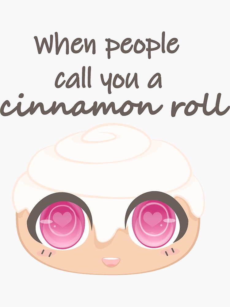 Cinnamon roll Sticker for Sale by mariana8bran