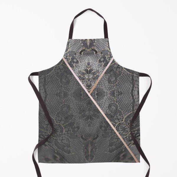 Artikelvorschau, Chic Blue Grey Rosegold Minimal Geometric Floral Lace Pattern entworfen und verkauft von LaceySkies.