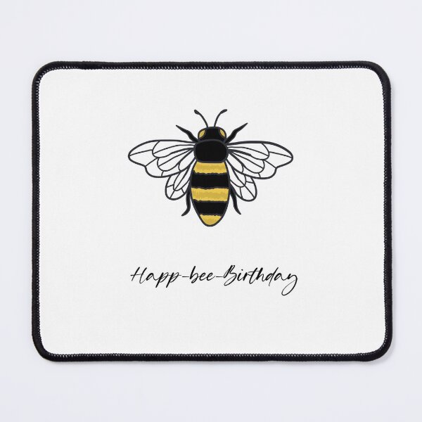 Item preview, cute happ bee birthday card designed and sold by moonbean-art.