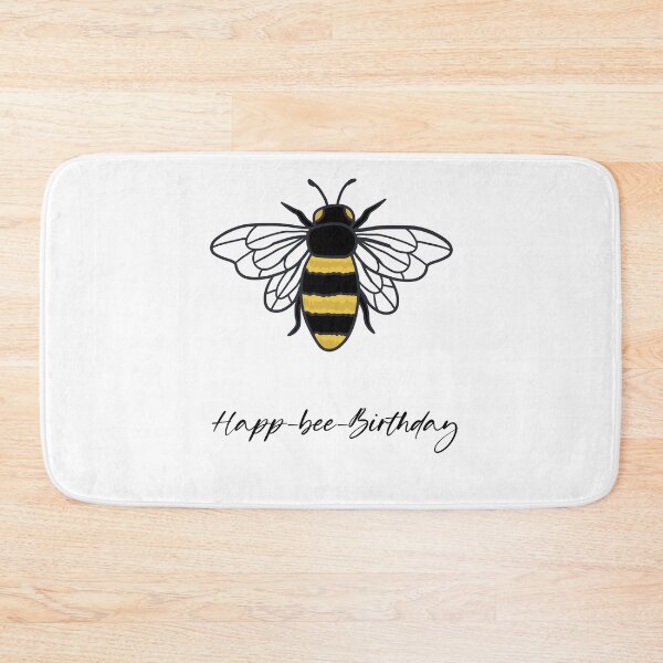 Item preview, cute happ bee birthday card designed and sold by moonbean-art.
