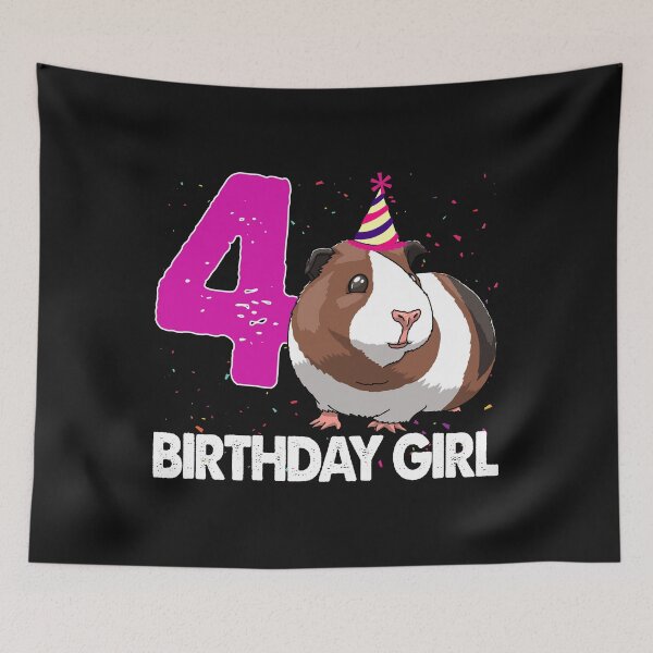 Item preview, Birthday Girl 4 Guinea Pig designed and sold by Bendthetrend.