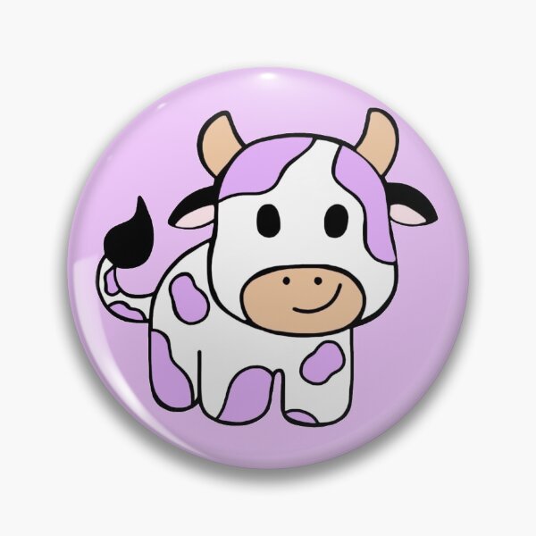 Item preview, Minimalistic Happy And Cute Purple Baby Cow , Farm Animal designed and sold by Barolina.